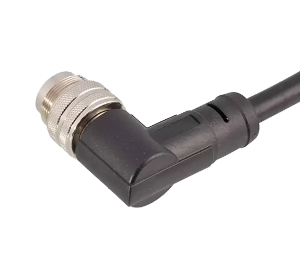M16 abgewinkelter, umspritzter Stecker