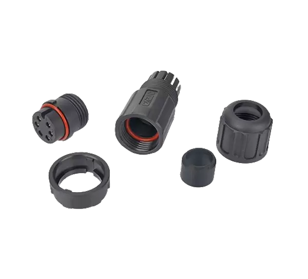 Gerader, vor Ort installierbarer E16-Stecker (Bajonett)